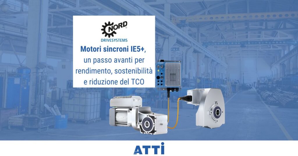 Motori sincroni IE5+ NORD Drivesystems, un passo avanti per rendimento, sostenibilità e riduzione del TCO delle automazioni